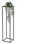 DanDiBo Blumenhocker Metall Schwarz Eckig 100 cm Blumenst&auml;nder Beistelltisch...