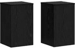 vidaXL Pflanzenst&auml;nder 2 pcs Schwarze Eiche 30 x 30 x 50 cm