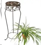 Denk Blumenhocker Metall Schwarz Rund 78 cm Blumenst&auml;nder 18215 Blumens&auml;ule...