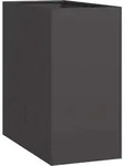 vidaXL Pflanzk&uuml;bel Schwarz 40x80x80 cm Stahl