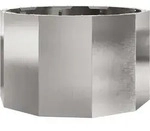 vidaXL Pflanzk&uuml;bel Silber 60 x 60 x 35 cm Edelstahl