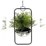 DanDiBo Blumenampel Innen Metall Wand H&auml;ngepflanzen 45 cm 96083 S mit Topf...