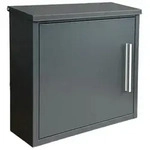 Relaxdays Briefkasten, HxBxT: 35 x 33 x 12 cm, DIN C4, wetterfest, modernes Design, 4