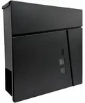 Relaxdays Briefkasten mit Zeitungsfach, HBT: 37,5 x 37 x 10,5 cm, DIN C4, wetterfest,
