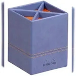 Rhodiarama Stiftek&ouml;cher aus Kunstleder, 8x8x11cm - Saphir 318818C