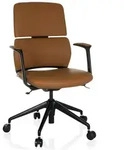 Chefsessel / B&uuml;rostuhl ATMOS DESIGNER Kunstleder camel hjh OFFICE