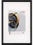 walther + design Select Holzrahmen Kunstglas, 20x30 cm, SCHWARZ
