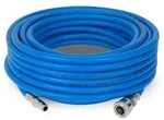 EBERTH Druckluftschlauch 15 m, 6x11 mm, 1/4" Kupplung, 20 bar, Gewebeschlauch...