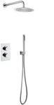 Aloni Unterputz Regendusche 25 cm Komplettset mit Wandbrausekopf Arm Chrom