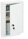 Relaxdays Medizinschrank, abschlie&szlig;barer Apothekerschrank, HBT: 45 x 30 x 12 cm, 3