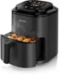 Arendo Hei&szlig;luftfritteuse, kompakter Airfryer 2,5 l, Touch, 5 Programme, Timer,