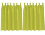 vidaXL Verdunkelungs-Vorh&auml;nge mit Ringen 2 pcs Gr&uuml;n 140 x 140 cm