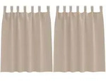 vidaXL Verdunkelungs-Vorh&auml;nge mit Ringen 2 pcs Taupe 140 x 140 cm