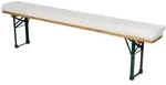TexDeko 2er-Set Bierbank-Auflage Schaumstoffpolster 220x25x2cm | Mittelhart RG23