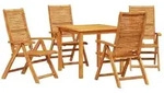 vidaXL Garten Essgruppe 5 pcs Braun Massivholz Akazie