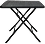 CHEFGASTRO Balkontisch klappbar 78x78cm Gartentisch wetterfest 4 Personen...