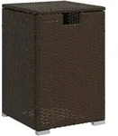 vidaXL Propan-Tank-Verstecktisch Braun 40x40x60 cm Poly Rattan