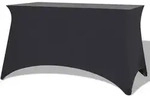 vidaXL Stretch-Tischhusse 2 Stk. 183 x 76 x 74 cm Anthrazit