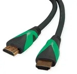 ROLINE GREEN ATC 8K HDMI Ultra HD Kabel mit Ethernet, ST/ST, schwarz, 1 m