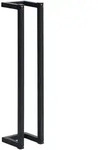 vidaXL Handtuchst&auml;nder Schwarz 12,5x12,5x60 cm Eisen