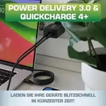 InLine&reg; USB PD Netzteil, GaN Ladeger&auml;t, 3-Port, Dual USB-C + USB-A, 65W, schwarz