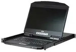 ATEN CL3108NX KVM-Switch, 18,5Zoll TFT, VGA, PS/2-USB, 8 Port, CH-Layout