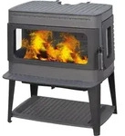 Design-Gusskaminofen Plamen Authentic 50 Herdplatte, ext. Zuluft