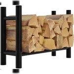 CLP Kaminholzst&auml;nder Medya schwarz rund/30x80x60 cm