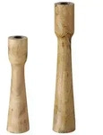 Kerzenleuchter Kerzenst&auml;nder Caldeas Mango H 30/40 cm 2-teilig