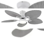 Globo Lighting DC Deckenventilator Elise Wei&szlig; mit LED 107