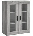 vidaXL Wandschrank Grau Sonoma 69,5x34x90 cm
