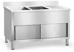 Royal Catering Doppel Sp&uuml;lenschrank - 140 x 60 cm