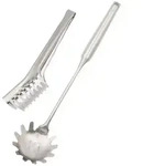 Intirilife 2er Set Spaghettil&ouml;ffel und Spaghettizange aus Edelstahl - 36 x 8.5...