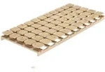 Erst-Holz metallfreier naturreiner Zirbenholz-Rost 90x200 mit Tellersystem...