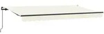 vidaXL Einziehbare Markise Creme 350 x 200 cm Stoff