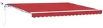 vidaXL Einziehbare Markise Rot 400 x 300 cm Polyester und Metall