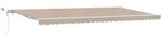 vidaXL Automatische Einziehbare Markise mit LED Beige 600x300 cm