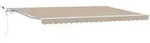 vidaXL Automatische einziehbare Markise mit LED Beige 500x300 cm