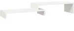 vidaXL Monitorst&auml;nder Wei&szlig; (52-101)x22x14 cm Massivholz Kiefer