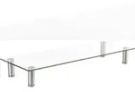 SpeaKa Professional Monitor-Erh&ouml;hung H&ouml;hen-Bereich: 75 bis 90 mm Transparent