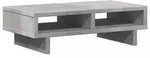 vidaXL Monitorst&auml;nder Betongrau 50x27x15 cm Holzwerkstoff