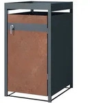 ML-Design M&uuml;lltonnenbox 1er mit Pflanzdach f&uuml;r 1 M&uuml;lltonne 240L 68x80x124 cm,