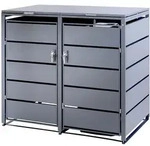 Albatros M&uuml;lltonnenbox 2er Tonne | bis 240 Liter | Anthrazitgrau RAL 7016 