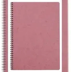 Clairefontaine 5x Age Bag, Spiralbuch A4, 50 Blatt kariert 90g - Antikrosa...