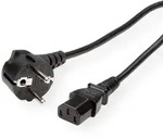 ROLINE GREEN Netzkabel, gerade IEC-Buchse, schwarz, 0,8 m