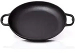 BBQ-Nerd&reg; Paellapfanne aus Gusseisen &Oslash; 36 cm (6 Personen) ? Antihaftpfanne mit