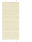 vidaXL Plissee Creme 90x200 cm Stoffbreite 89,4 cm Polyester