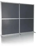 Akustik Trennwand / Stellwand FLEXMIUT MODUL 167x192 PET grau hjh OFFICE