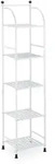 Relaxdays Standregal, Stahl, HxBxT: 145 x 33 x 28 cm, Regal K&uuml;che & Bad, 5