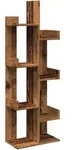 vidaXL B&uuml;cherregal Altholz-Optik 48x25,5x140 cm Holzwerkstoff